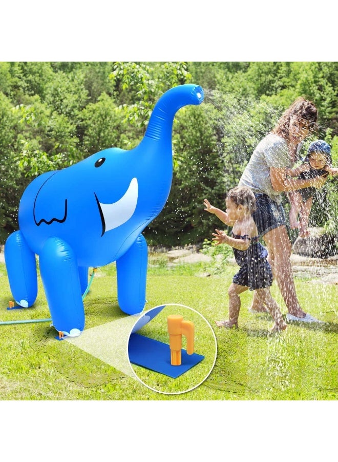 TAPIT Inflatable Water Sprinkler Elephant Outdoor Patio Summer Pool Party Water Toys for Backyard Use - Image 1